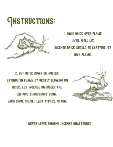 Incensario Casa de Adobe Incienso de Madera Natural 198g