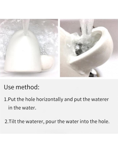 Alimentador de Agua Cerámico Dahey Automático 236.6 ml para Mascotas