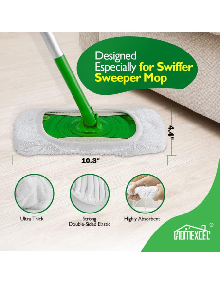 Almohadillas de Microfibra Reutilizables HOMEXCEL - Paquete de 4