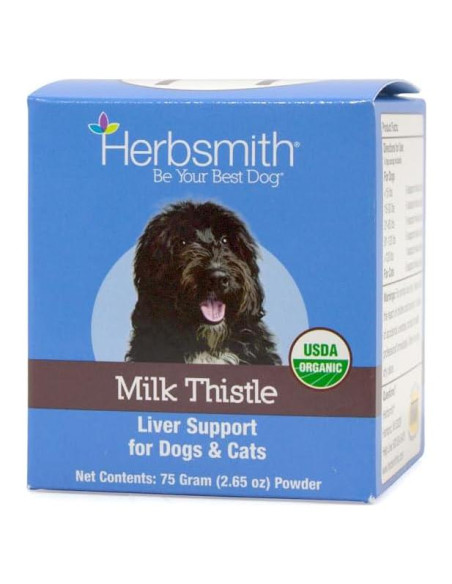 Suplemento Hepático Cardo Mariano Herbsmith 75g para Mascotas