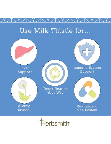 Suplemento Hepático Cardo Mariano Herbsmith 75g para Mascotas