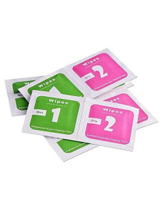 100 Toallitas de Limpieza Secas y Húmedas 6x6cm Primera Elección