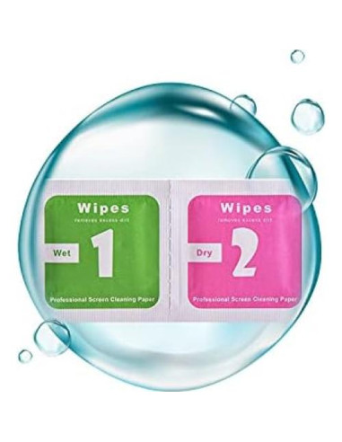 100 Toallitas de Limpieza Secas y Húmedas 6x6cm Primera Elección