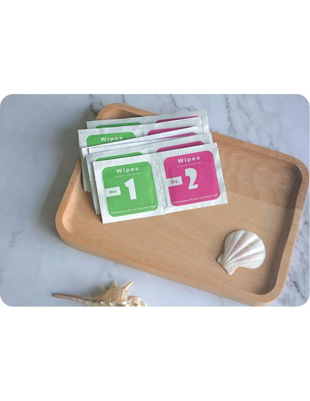 100 Toallitas de Limpieza Secas y Húmedas 6x6cm Primera Elección