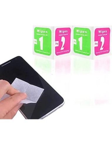 100 Toallitas de Limpieza Secas y Húmedas 6x6cm Primera Elección