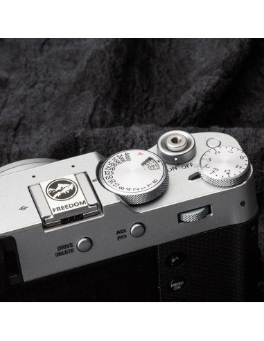 Cubierta de zapata caliente DBZZ para cámaras Fujifilm y Canon - Negro