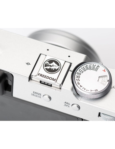 Cubierta de zapata caliente DBZZ para cámaras Fujifilm y Canon - Negro