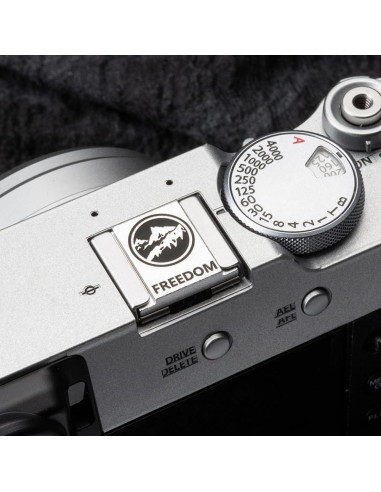 Cubierta de zapata caliente DBZZ para cámaras Fujifilm y Canon - Negro