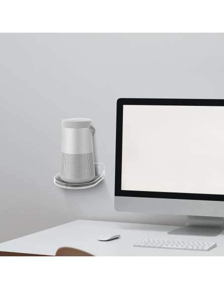 Estante Flotante TXEsign Pequeño Acrílico Blanco 12.7x12.1 cm