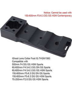 Pie de reemplazo iShoot IS-THSM1560 para lentes Sigma 2