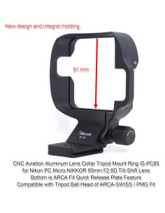 Anillo de Montaje en Trípode iShoot para Nikon 85mm f/2.8D 2