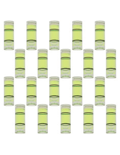 20 Niveles de Burbuja Cilíndricos Mini LUORNG 6.5mm