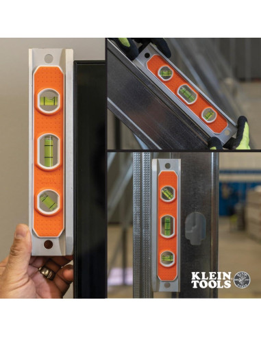 Nivel Torpedo Magnético Klein Tools 23 cm Aluminio 0/45/90