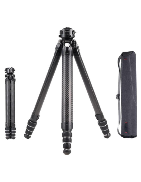 Trípode de fibra de carbono Kongeeker F38 Pro, 154.94 cm, 5kg