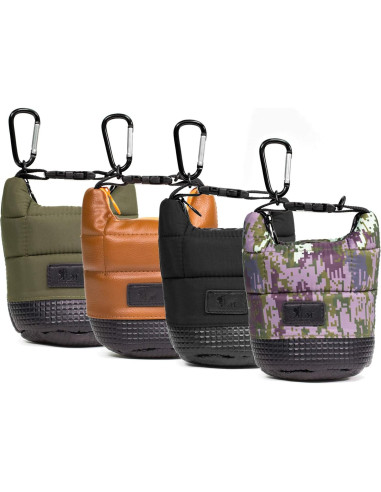 Funda de Lente de Cámara MegaGear MG911 Cuero Suave 15x10cm