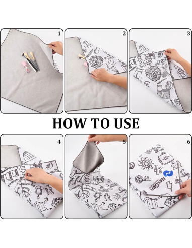 Bolsa de Tela Mágica CREATCABIN Portátil 55x55cm Cosméticos