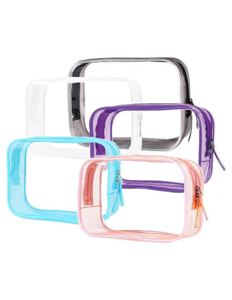 Bolsa de Aseo Transparente Buminee 5 Piezas 16.8x5.8x11.9 cm