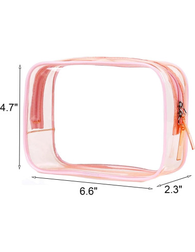 Bolsa de Aseo Transparente Buminee 5 Piezas 16.8x5.8x11.9 cm