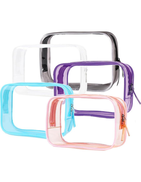 Bolsa de Aseo Transparente Buminee 5 Piezas 16.8x5.8x11.9 cm