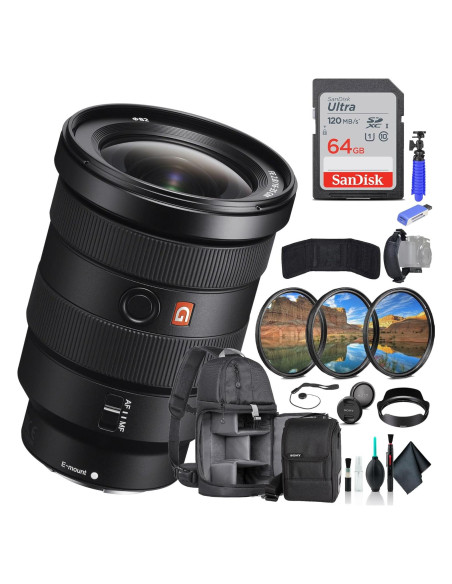 Lente Sony FE 16-35mm f/2.8 GM + Kit de Filtros y Accesorios