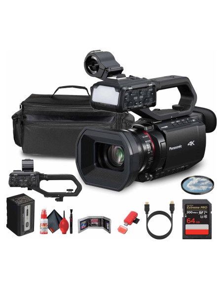 Cámara Panasonic HC-X2100 4K Pro con 24x Zoom y Accesorios