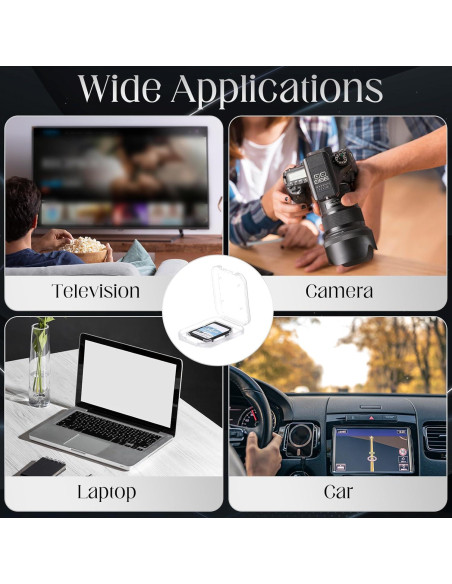 ISKYBOB 20 Cajas Transparentes para Tarjetas SD con 24 Etiquetas