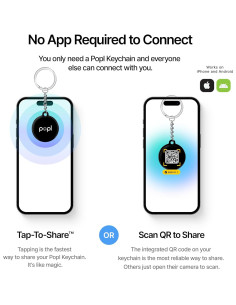 Llavero Digital Popl NFC - Comparte Contacto y Redes Sociales 2