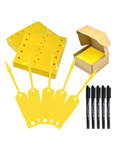 2000 Etiquetas de Llave Amarillas Mondax 11.43x1.91 cm Vinilo