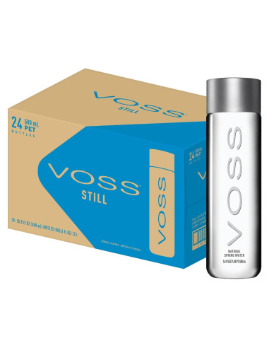 Agua VOSS Sin Gas 500 ml - Paquete de 24 Botellas PET