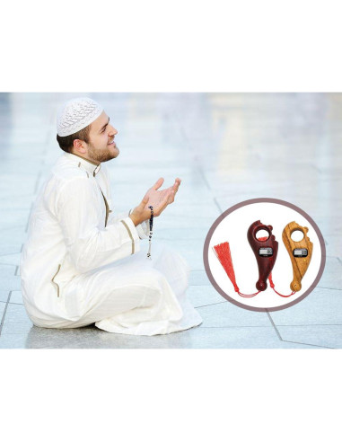 Contador de Cuentas Digitales Abiyou 2 Piezas para Meditación