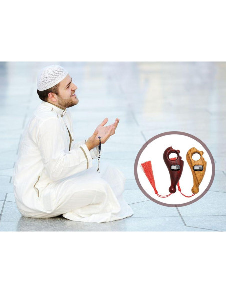 Contador de Cuentas Digitales Abiyou 2 Piezas para Meditación