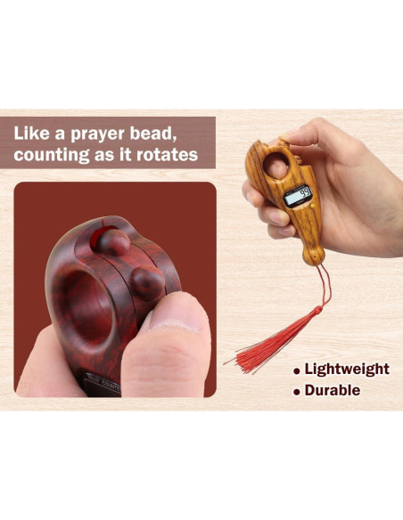 Contador de Cuentas Digitales Abiyou 2 Piezas para Meditación