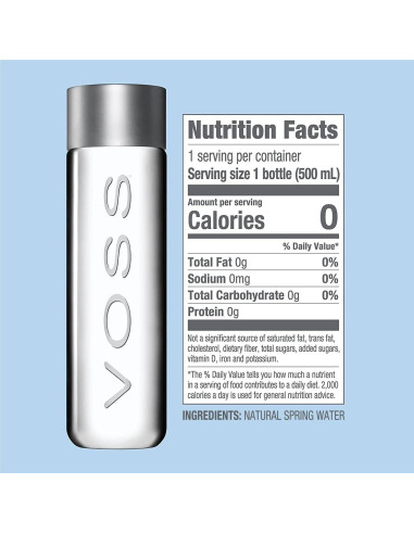 Agua VOSS Sin Gas 500 ml - Paquete de 24 Botellas PET