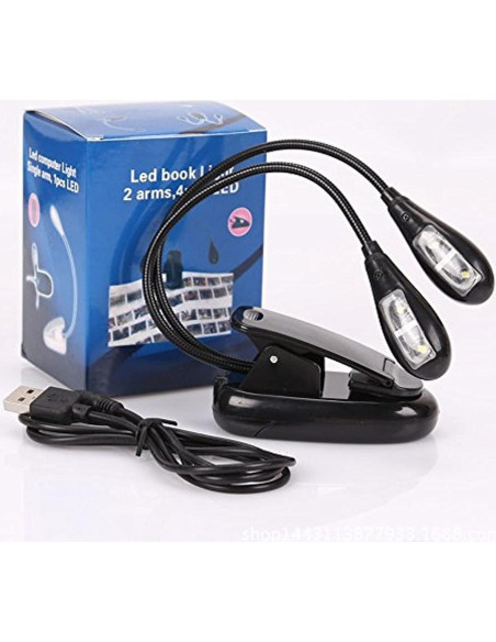 Luz LED de Atril Musical Soarun con USB y Batería