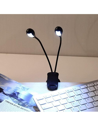 Luz LED de Atril Musical Soarun con USB y Batería