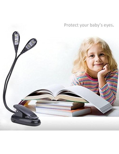 Luz LED de Atril Musical Soarun con USB y Batería