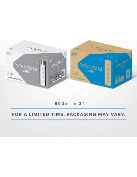 Agua VOSS Sin Gas 500 ml - Paquete de 24 Botellas PET