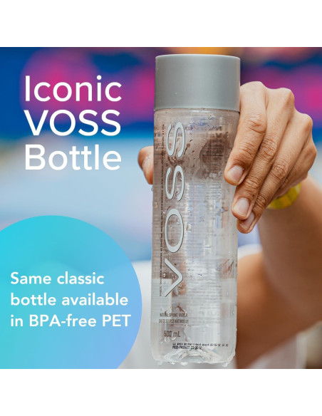 Agua VOSS Sin Gas 500 ml - Paquete de 24 Botellas PET