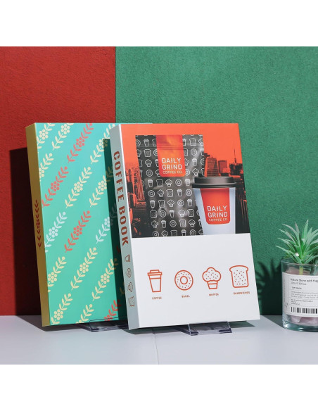 20 Soportes de Libro Acrílico Ajustables para Exhibición