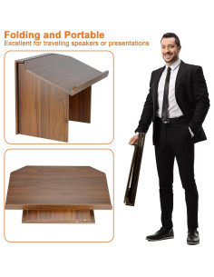 Atril de Mesa Plegable Nisorpa, Soporte Portátil para Presentaciones 2