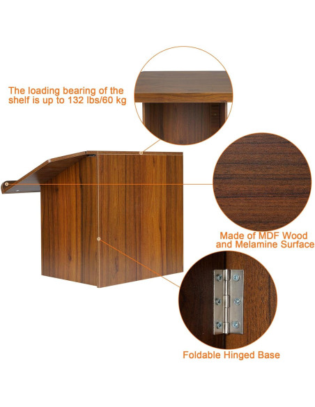 Atril de Mesa Plegable Nisorpa, Soporte Portátil para Presentaciones