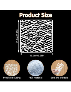 16 Plantillas Reutilizables para Pintura CIATBYYJ 15.24 cm 2