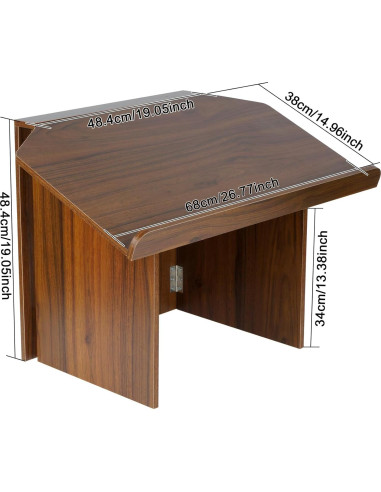 Atril de Mesa Plegable Nisorpa, Soporte Portátil para Presentaciones