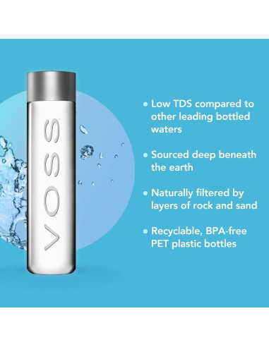 Agua VOSS Sin Gas 500 ml - Paquete de 24 Botellas PET