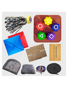 Juego Tradicional Coreano Completo - Jebi Chagi, Gong-gi, Ddakji