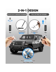 Pintura de Retoque EVOOOR Sting Gray 11.8 ml para Jeep 2