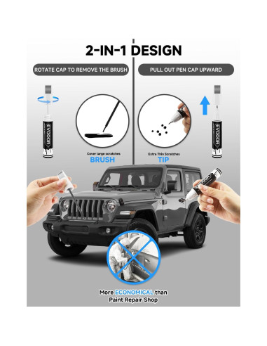 Pintura de Retoque EVOOOR Sting Gray 11.8 ml para Jeep