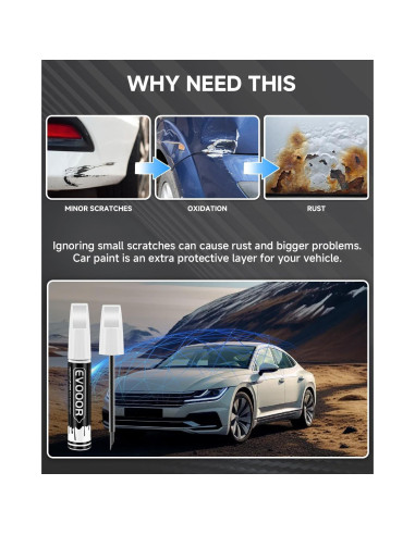 Pintura de Retoque EVOOOR Sting Gray 11.8 ml para Jeep