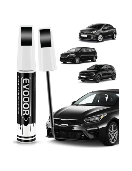 Pintura de Retoque Aurora Perla Negra EVOOOR 11.8 ml 2 en 1