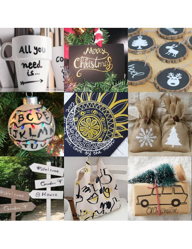 Marcadores de pintura a base de aceite VHEONET, 12 colores